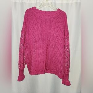 Women's Pink Knit Sweater
